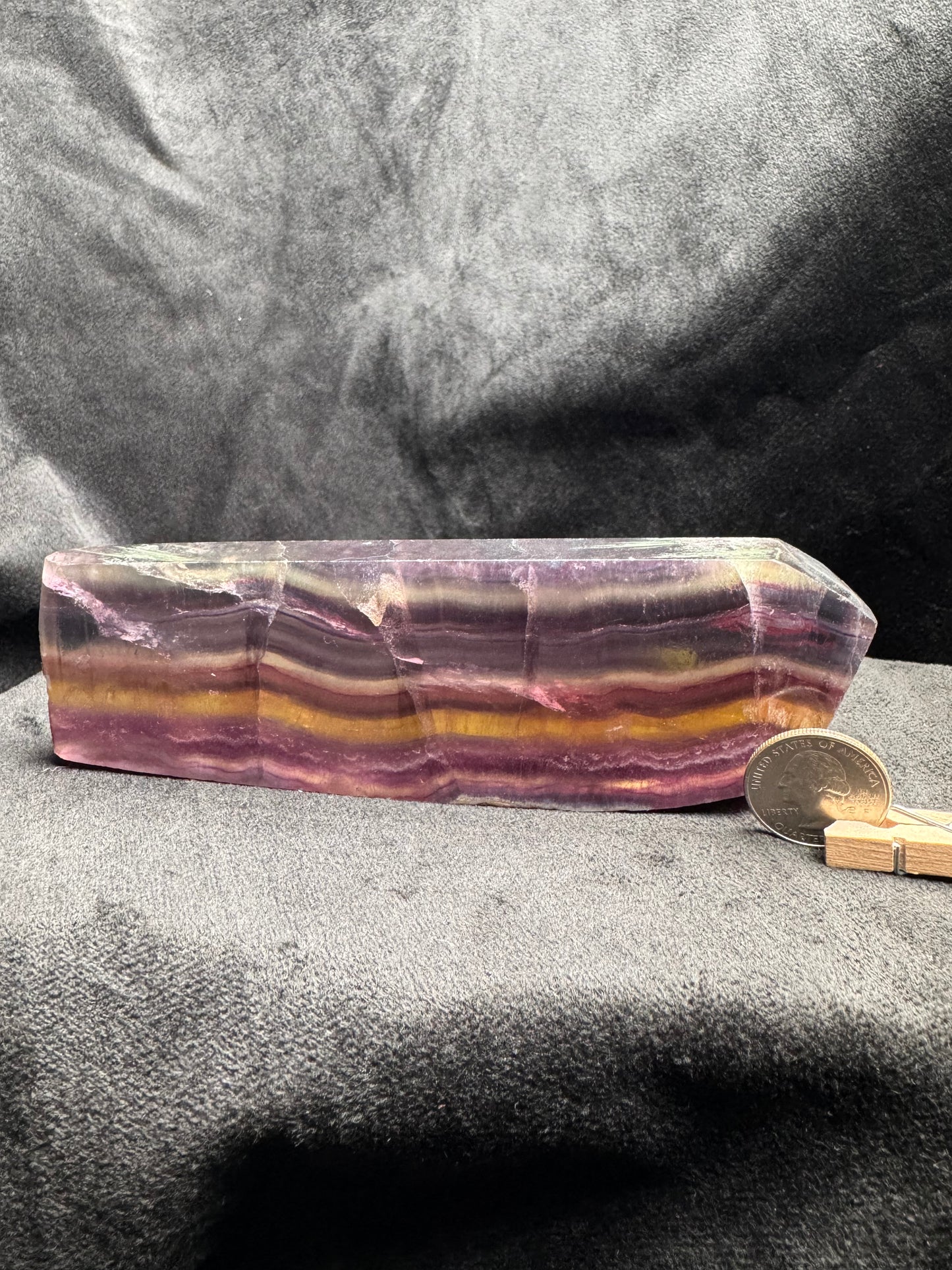 Rainbow Fluorite Slab