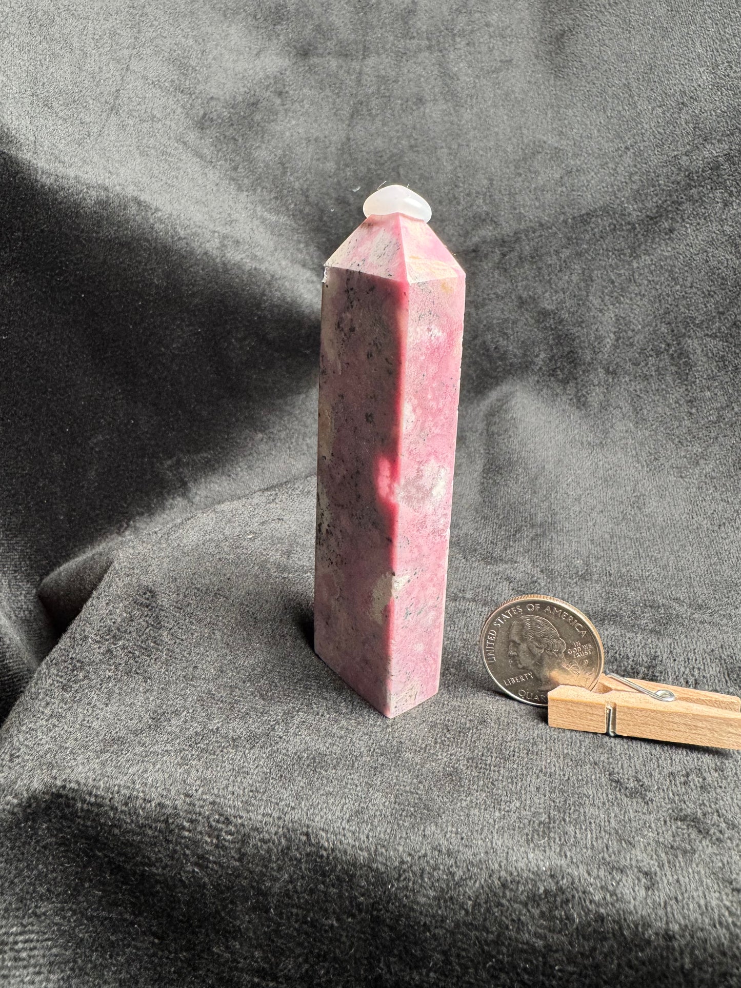 Peruvian Rhodonite Tower