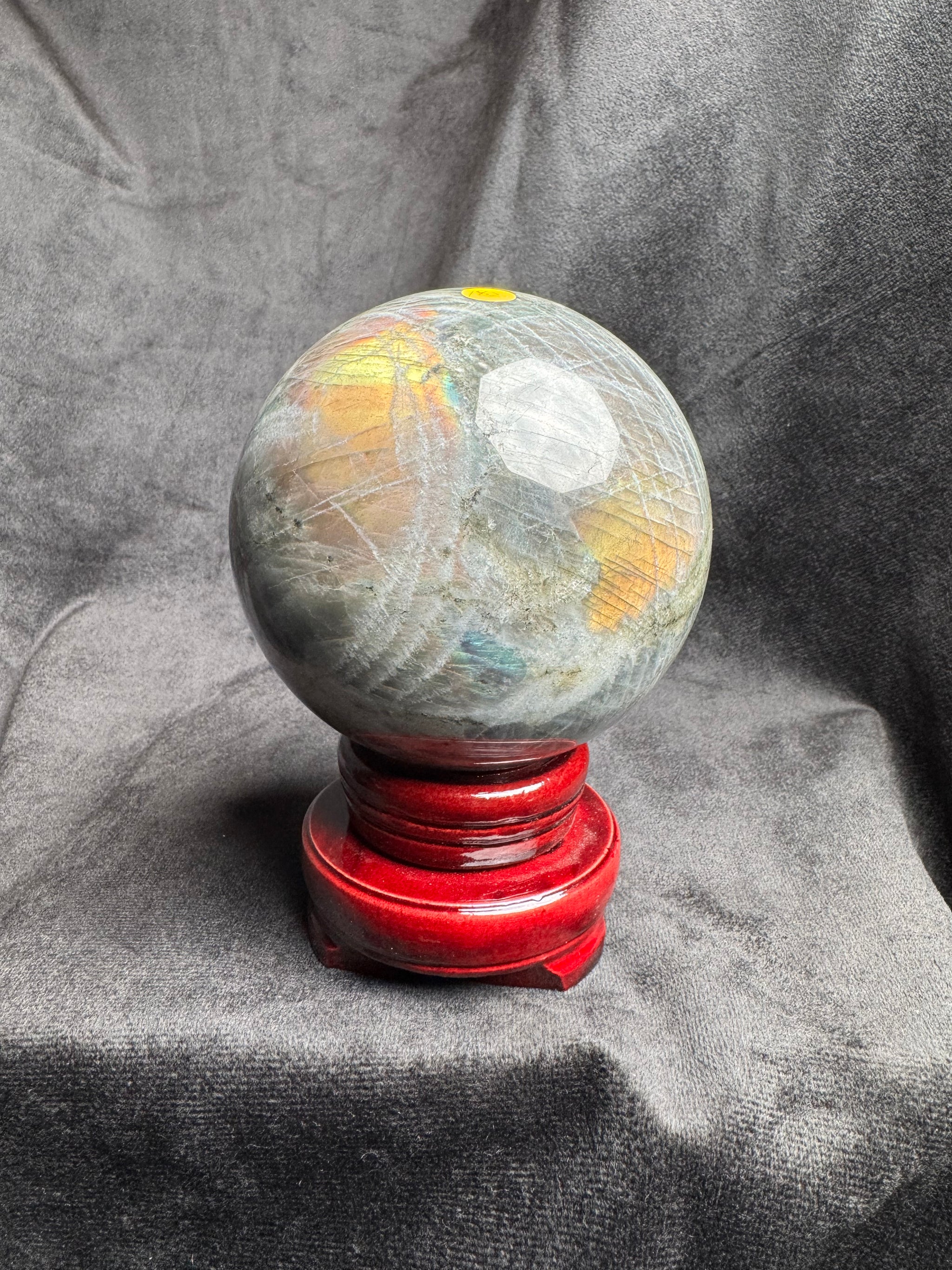 Orange Flash Labradorite Sphere